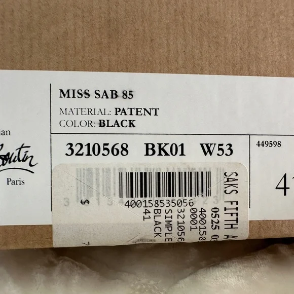 NIB Louboutin Glossy Patent Leather Chunky Heels - Picture 16 of 16